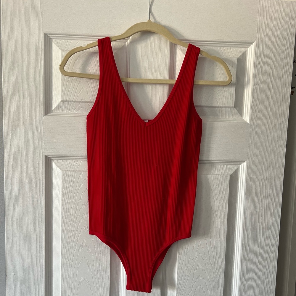 Red bodysuit